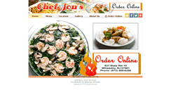 Desktop Screenshot of chefjonschinese.com