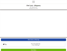 Tablet Screenshot of chefjonschinese.com